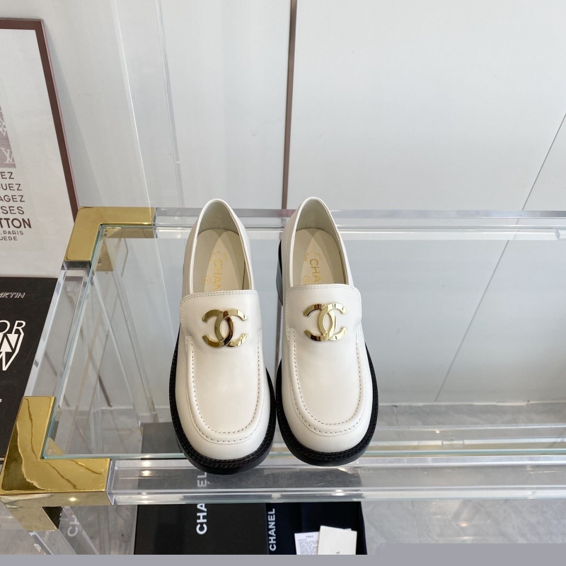 Ch*el leather shoes